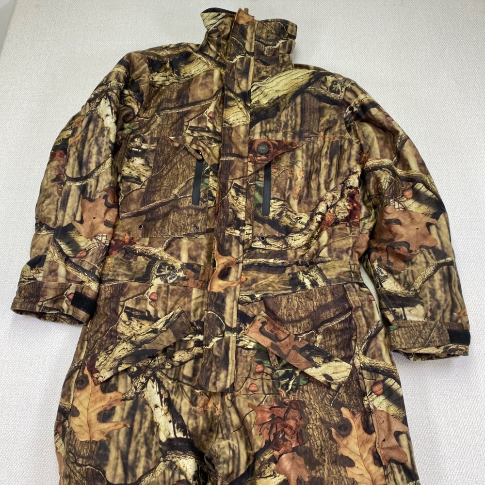 10X Hunting Coveralls Mens M Mossy Oak Break-Up Infinity Insulated Camo Read - Picture 2 of 16